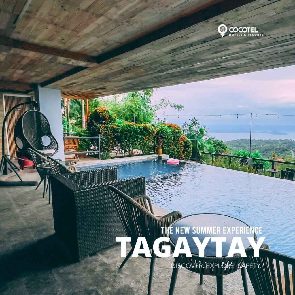 Casa Alegria Tagaytay by Cocotel, pool view overlooking the hills.